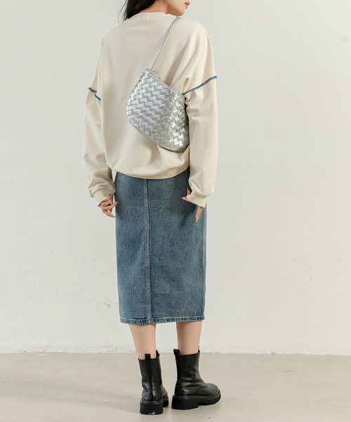 DAY CLOSET デニムスカート 「大きいサイズ有」スラッとIライン 