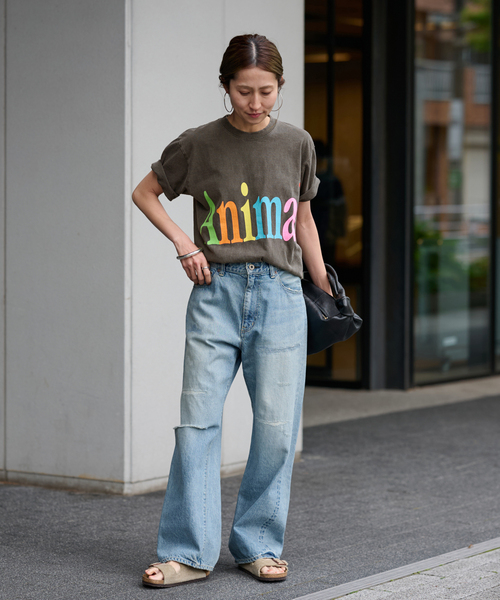 FRAMeWORK STUDIO WEAREALLANIMALS 別注Tシャツ FRAMeWORK tシャツ STUDIO WEAREALLANIMALS Animals Letter T