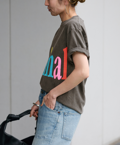 FRAMeWORK tシャツ STUDIO WEAREALLANIMALS Animals Letter T