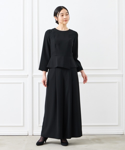 ＊未使用【AIMER】セットアップ　パンツスーツ　パンツドレス　ブラック９ 86013241b_b_26_500.jpg