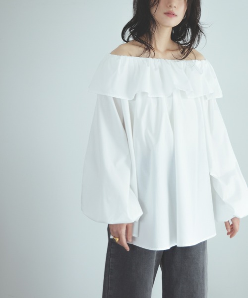 MaxMara オフショルダー ブラウス 2wayオフショルダードロストブラウス