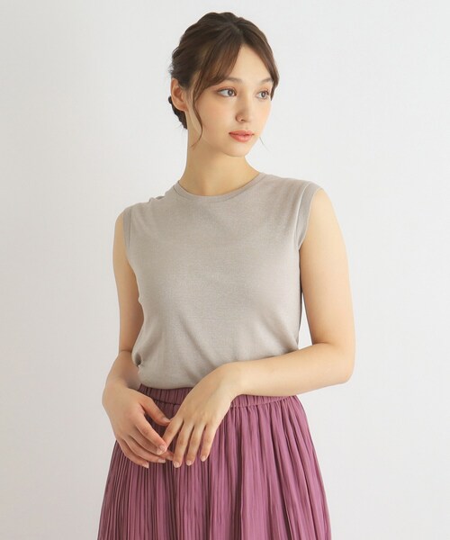 トップス Laura LAURA ASHLEY（ローラアシュレイ） タンクトップ ノースリーブ 「日本