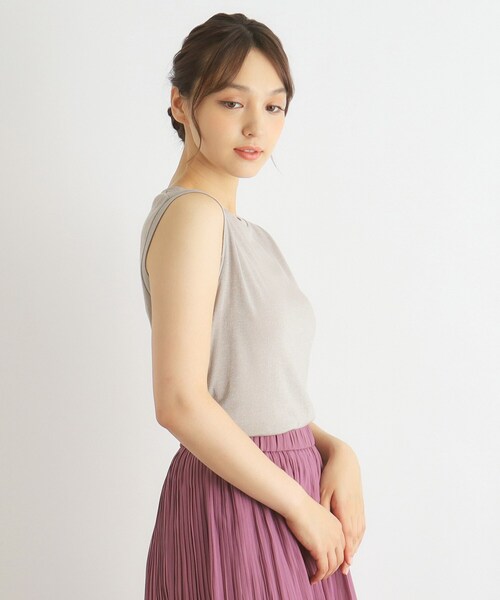 トップス Laura LAURA ASHLEY（ローラアシュレイ） タンクトップ ノースリーブ 「日本