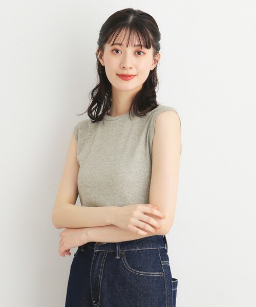 トップス Laura LAURA ASHLEY（ローラアシュレイ） タンクトップ ノースリーブ 「日本