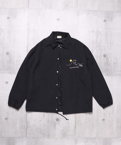 THE ENDLESS SUMMER ナイロンジャケット　黒 The Endless Summer ナイロンジャケット TES CAR CLUB BOA COACH