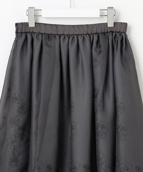 自由区 スカート シアーパネルエンブロイダリー : ZOZOTOWN Yahoo!店