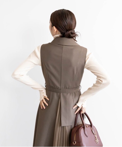 【定価1.9万！】RANDA/ジャケットライクワンピース ランダ RANDA ジャケットライクワンピース （GRAY