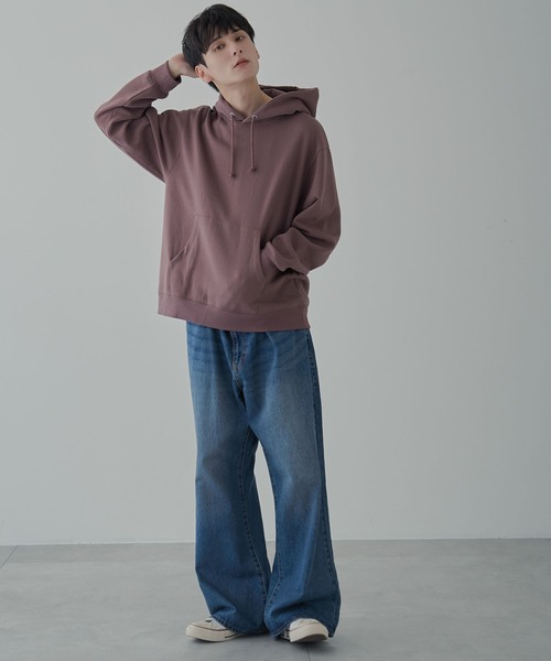   パーカー シンプル スタイリッシュ リラックス WEGO パーカー WEGO/リラックスフィットスウェットプルパーカー