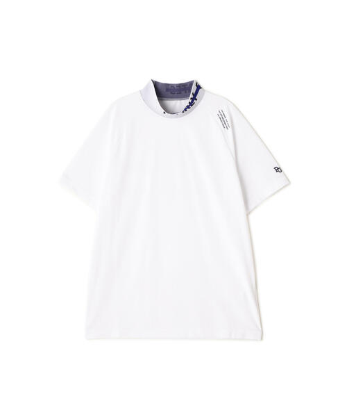 tシャツ 「PEARLY GATES」クールフローストレッチディンプル 半袖ハイネックカットソー レディース クールフローストレッチディンプル 半袖ハイネックカットソー