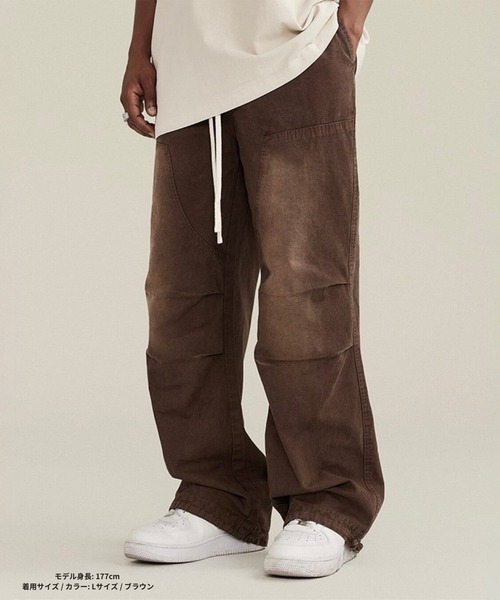 DEFLEXTION パンツ 「DEFLEXTION / ディフレクション」Pigment wash