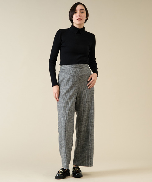 martinique（マルティニーク） パンツ ウールジャージ―ワイドパンツ