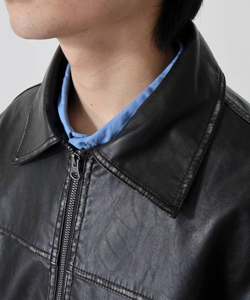 Jungle STORM 日本 レザーシャツ　レザージャケット Vintage Jungle STORM 日本 レザーシャツレザージャケット Vintage