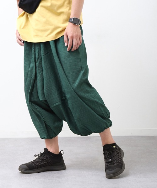 marai（マーライ） パンツ コットン100％ ストライプ織り エスニック