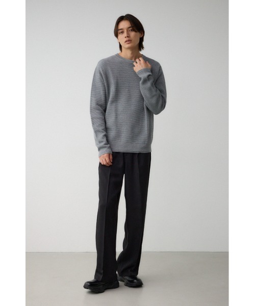 ワイドパンツ メンズ スラックス　ブラームス blurhms (ブラームス) Wool Ramie Super Wide Slacks / ウール