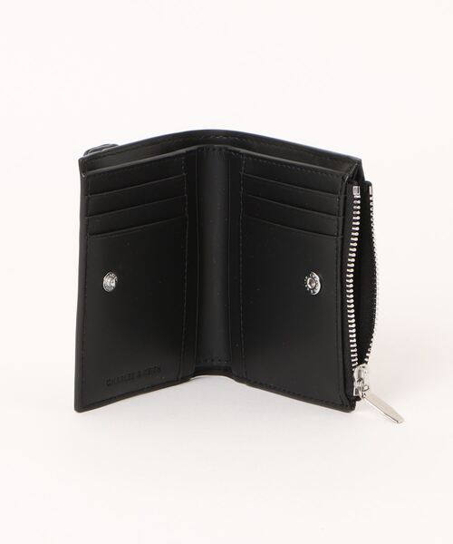 CHARLES & KEITH◆Rachel ロントポケットトップジップウォレット CHARLES & KEITH 財布 Rachel レイチェル フロントポケット