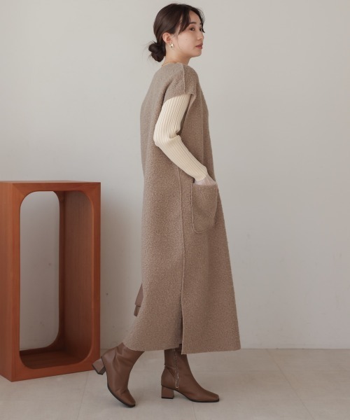 BAB（バブ） ワンピース リバーシブルキーネックワンピース : ZOZOTOWN