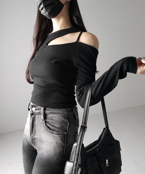 me+em select（ミームセレクト） tシャツ 「 3color 」ショルダー