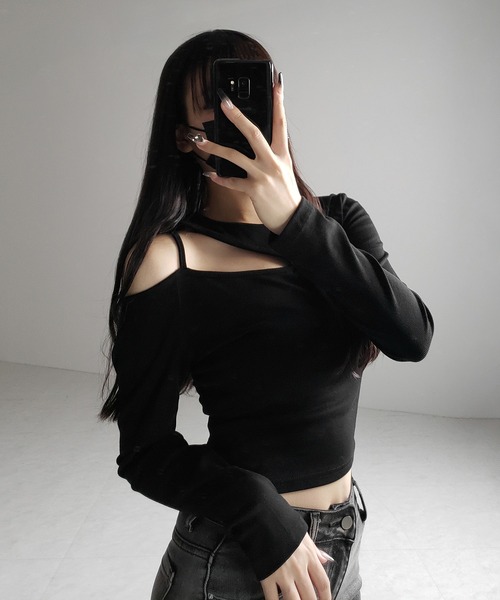 トップス me me+em select（ミームセレクト） tシャツ 「 3color 」ショルダー