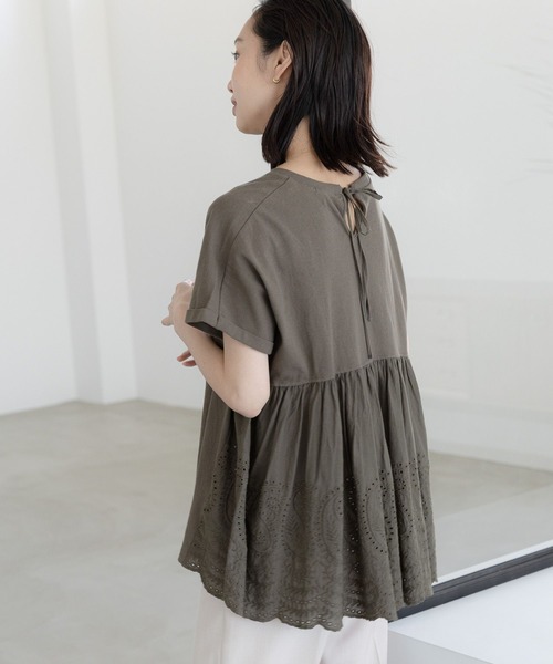 「niko and...」 半袖チュニック LARGE ピンク レディース