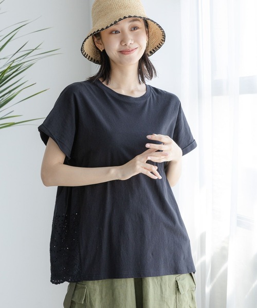 「niko and...」 半袖チュニック LARGE ピンク レディース