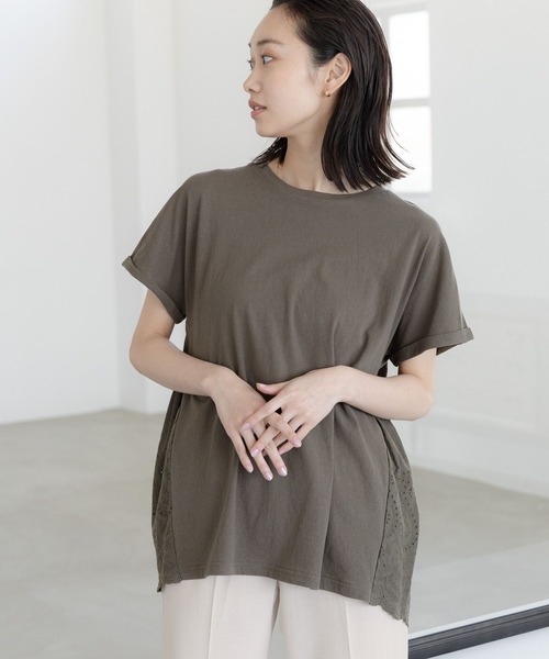 「niko and...」 半袖チュニック LARGE ピンク レディース