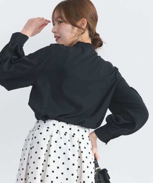 PICCIN ブラウス シャツ 「WEB限定」フロントラッフルフリル