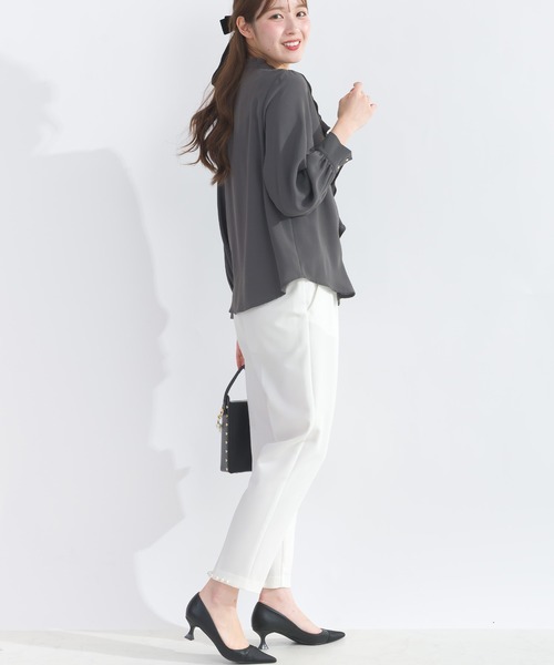 PICCIN ブラウス シャツ 「WEB限定」フロントラッフルフリル