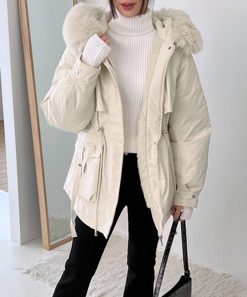 【美品】 定価4万8,600円 ファー ベージュ ダウン コート 楽天市場】【15%OFFクーポン】ダウンコート レディース ショート