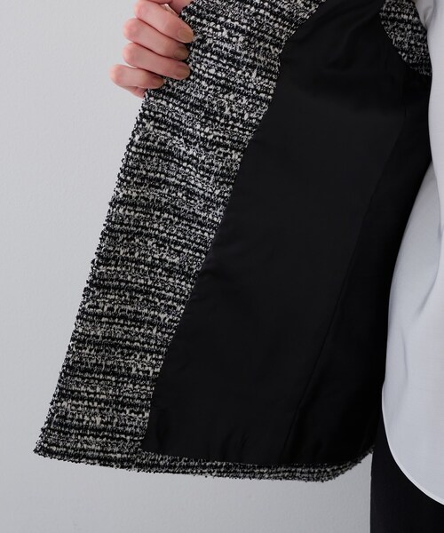 INDIVI（インディヴィ） 「2点セット／UVケア」ツイードジレ＆ボウタイ