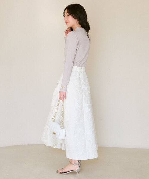 La boutique Bonbon スカート 「お上品シルエット」花柄
