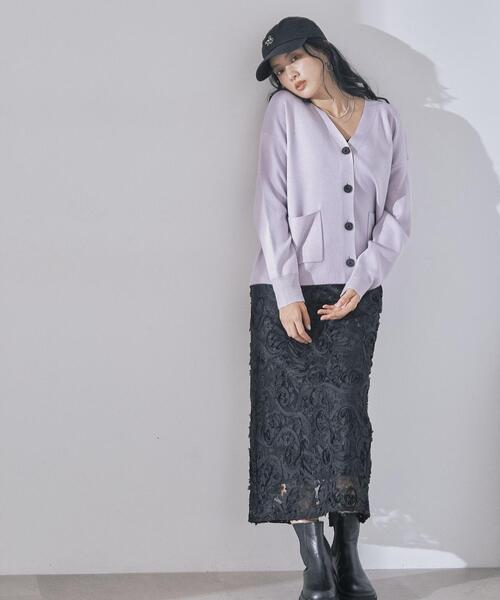 PROPORTION BODY DRESSING スカート 3Dレースタイトスカート