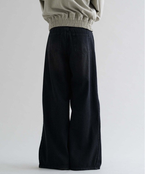 epnok ジーンズ 「EPNK」Side zip wash denim pants / サイド