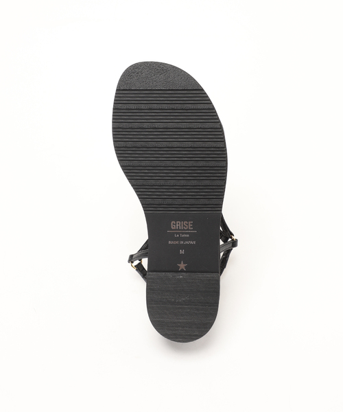 「GRISE」 フラットサンダル LARGE ブラック系その他 レディース_画像3