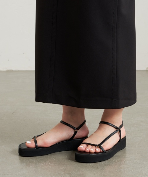 「GRISE」 フラットサンダル LARGE ブラック系その他 レディース_画像4