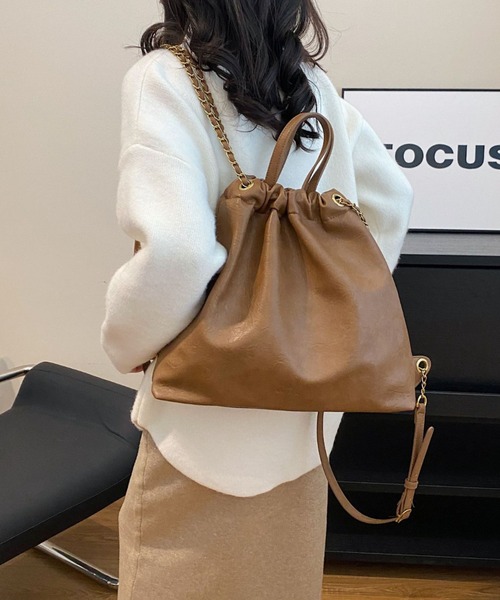 Per sist ence パーシエンス デイバック リュック フェイクレザー巾着ナップザック レディース ZOZOTOWN Yahoo 店 - 通販 - Yahoo ショッピング