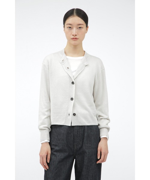 マーガレットハウエル カーディガン TWISTED LINEN COTTON 黒 MARGARET HOWELL カーディガン TWISTED LINEN COTTON レディース
