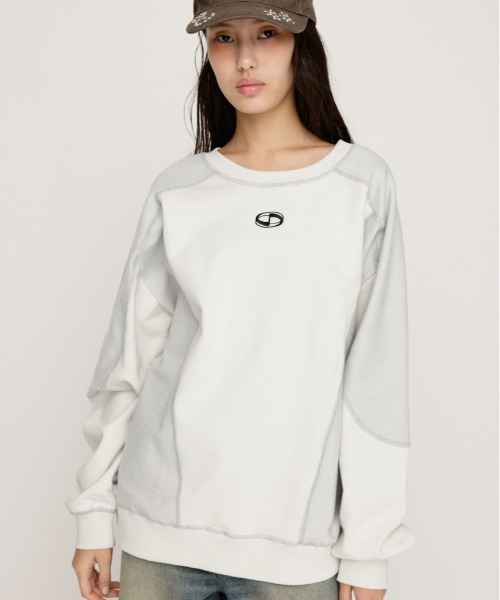 トレーナー スウェット REVERSE SEAM SW TOPS リバース シーム スウェット トップス トレーナー プルオーバー レディース SLY トレーナー スウェット REVERSE SEAM SW TOPS リバース
