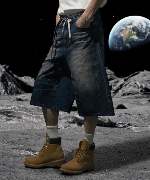 Nebula Fusion ジーンズ 13oz denim double drawst baggy calf