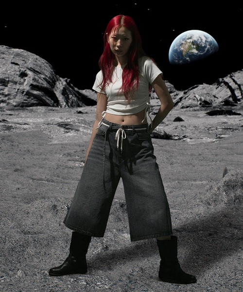 fomin様 ドロストデニム　サイズ36 Nebula Fusion ジーンズ 13oz denim double drawst baggy calf