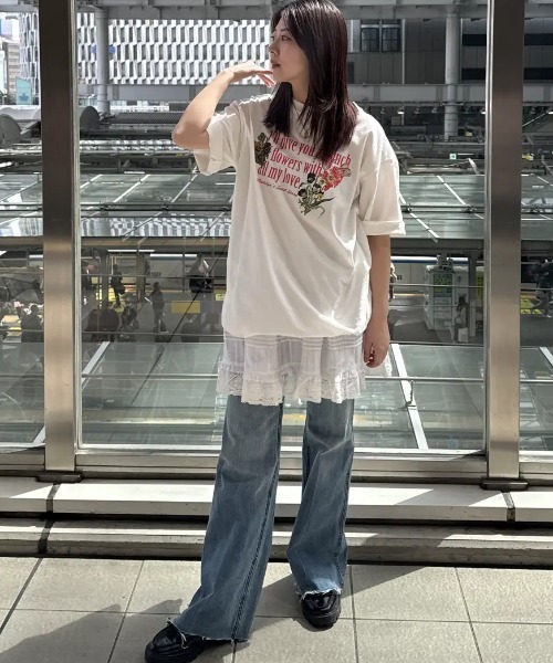 tシャツ (mag.by c)LOGO BIG-TEE レディース mag.by c)LOGO BIG-TEE（Tシャツ/カットソー）｜ROSE BUD