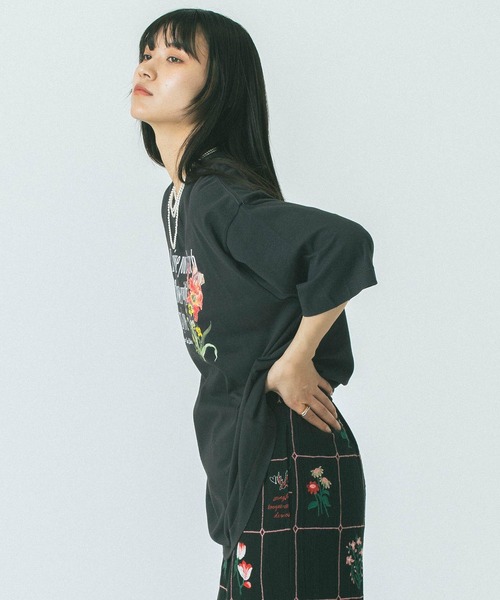 ROSE BUD（ローズバッド） tシャツ (mag.by c)LOGO BIG-TEE レディース