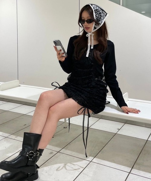 FOREVER21 ワンピース 「2025SS」2WAYレースキャミワンピース2