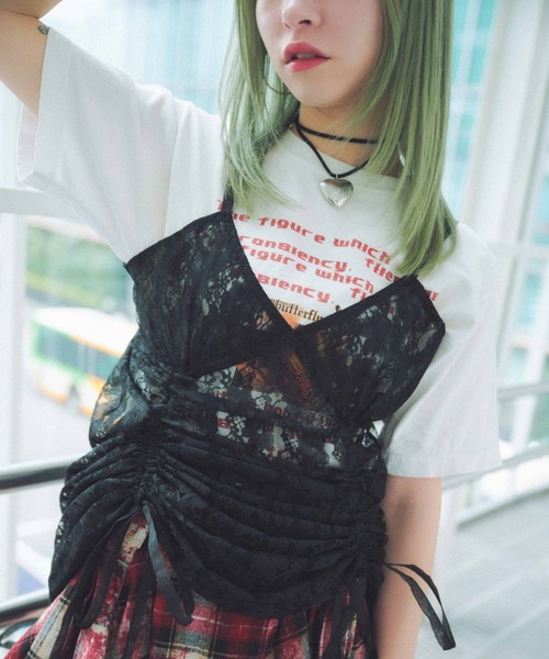 FOREVER21 ワンピース 「2025SS」2WAYレースキャミワンピース2