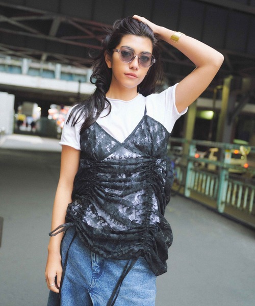 FOREVER21 ワンピース 「2025SS」2WAYレースキャミワンピース2