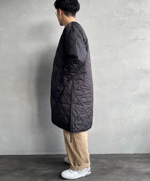 「TAION」 ダウンコート M セージグリーン レディース_画像9