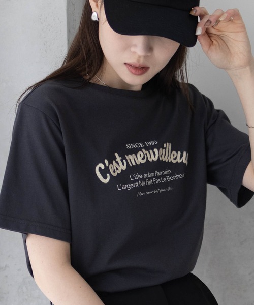 刺繍Tシャツ 刺繍 Tシャツ ロゴ tシャツ T-GRAPHICS ロゴ刺繍Tシャツ レディース : ZOZOTOWN