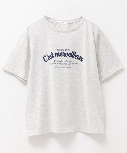 tシャツ T-GRAPHICS ロゴ刺繍Tシャツ レディース : ZOZOTOWN