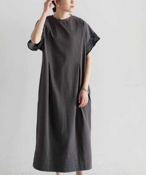NOMBRE　INPAIR　TCカットコンビバンザイワンピース NOMBRE IMPAIR ワンピース TCカットコンビ リブ付キバンザイ