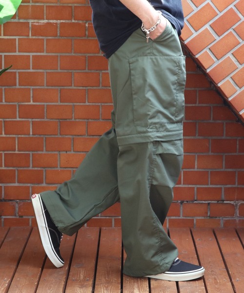 8 ワイドパンツ カーゴパンツ デタッチャブル ヘリクルーパンツ