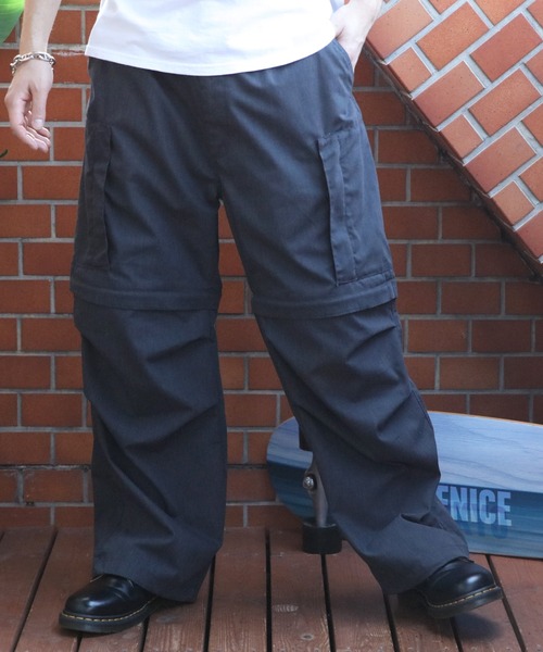 neighborhood 20SS ヘリクルーカーゴパンツ 8 ワイドパンツ カーゴパンツ デタッチャブル ヘリクルーパンツ